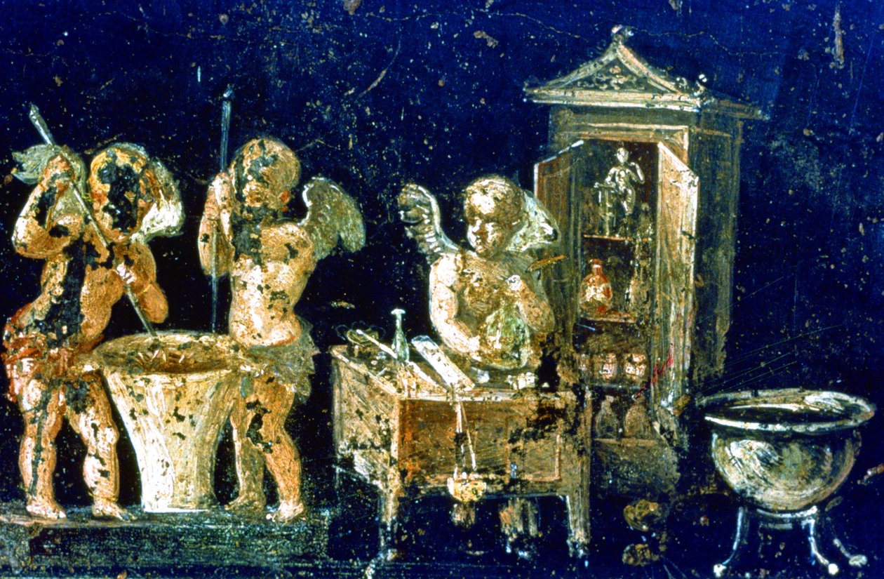 Wall painting from the House of the Vetti alkotó: Roman Roman