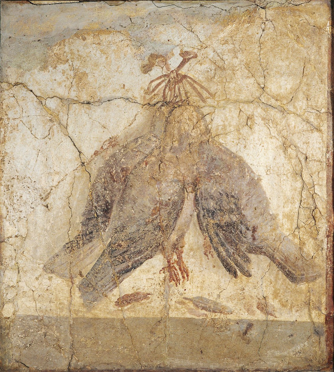 Csendélet a szögről lógó madarakkal alkotó: Roman master