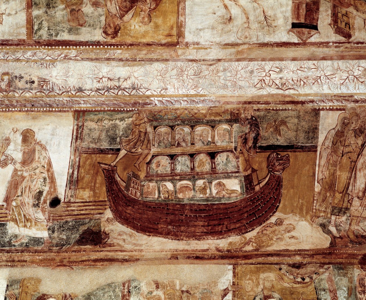 Noé íve (a mennyezet freskója) alkotó: Romanesque