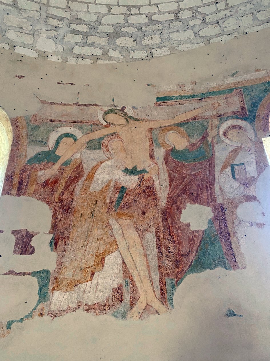 Leszállás a Croix-ból, a Saint-Jean du Liget kápolnából, Touraine-ból alkotó: Romanesque