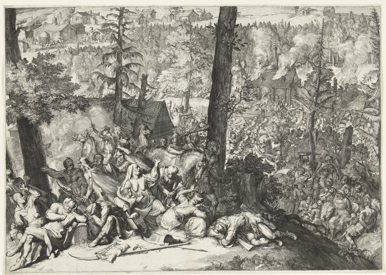 V. Károly lotharingiai herceg és Louis Willem van Baden-Baden őrgróf győzelme a törökök felett, 1687 alkotó: Romeyn de Hooghe (attributed to)