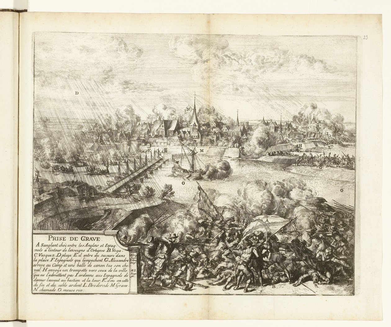 Beleg en inname van Grave, 1586 Felvétel (cím az objektumon) Flandria háborúi (sorozat címe) alkotó: Romeyn de Hooghe
