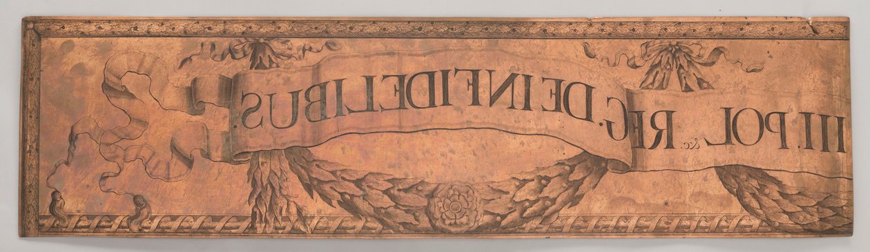 Fragment des rechten oberen Randes des Dedocameron, oder Expeditionen gegen die tatarischen Horden im Jahr 1672 alkotó: Romeyn de Hooghe