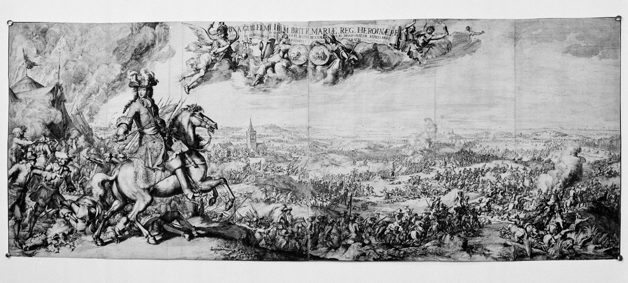 III. Vilmos király a Boyne-i csatában, 1690. július 1-jén alkotó: Romeyn de Hooghe