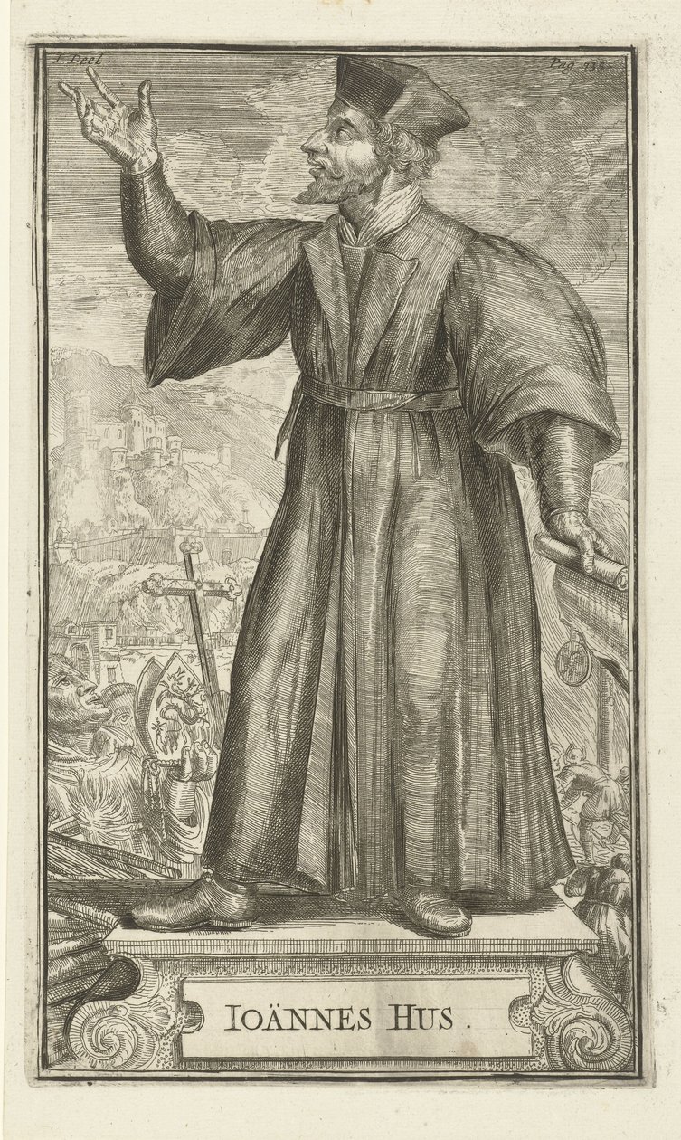 Husz János portréja, 1701 alkotó: Romeyn de Hooghe