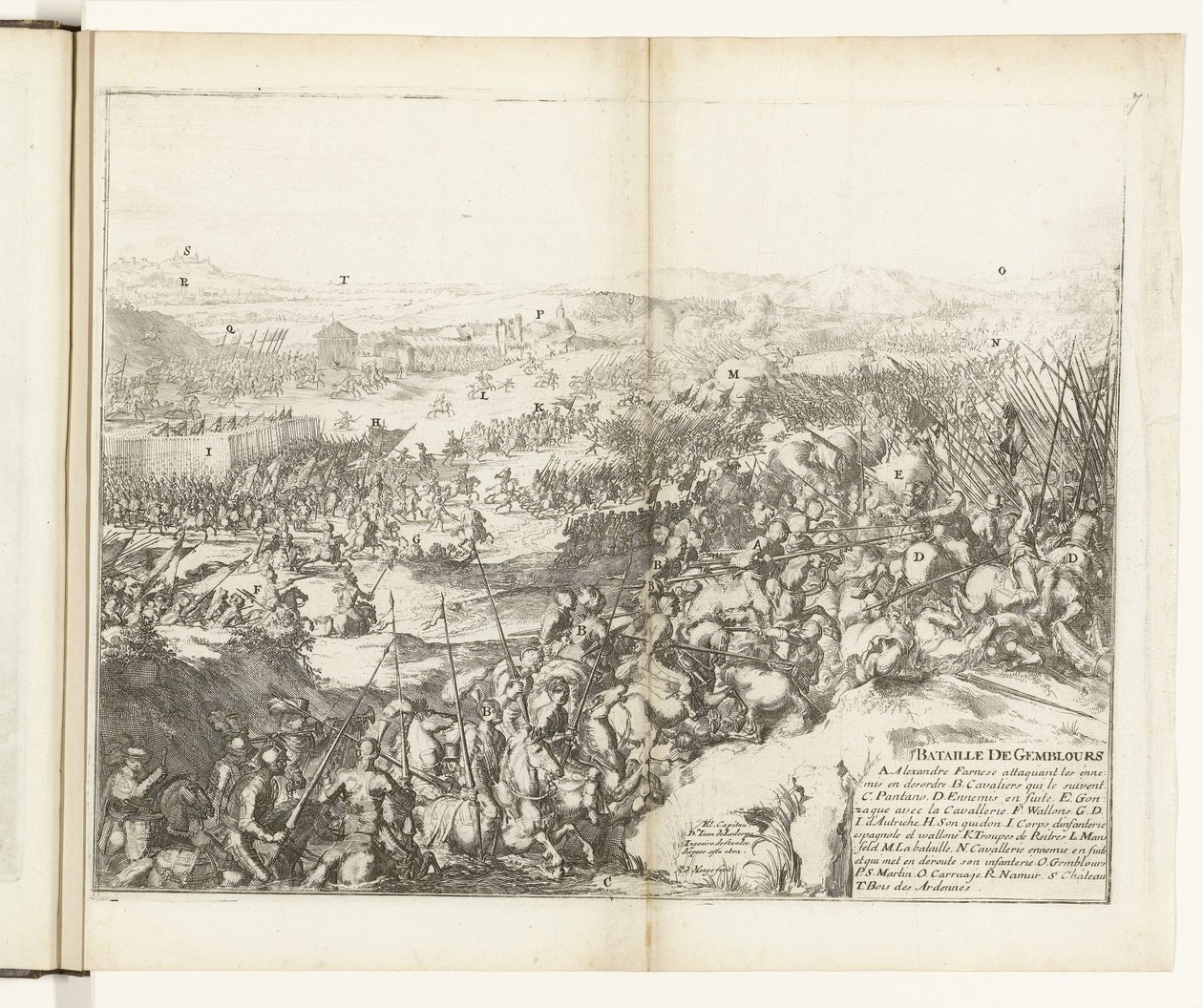 Salak Gembloursban, 1578 Gemblours-i csata (cím a tárgyon) Flandria háborúi (sorozat címe) alkotó: Romeyn de Hooghe