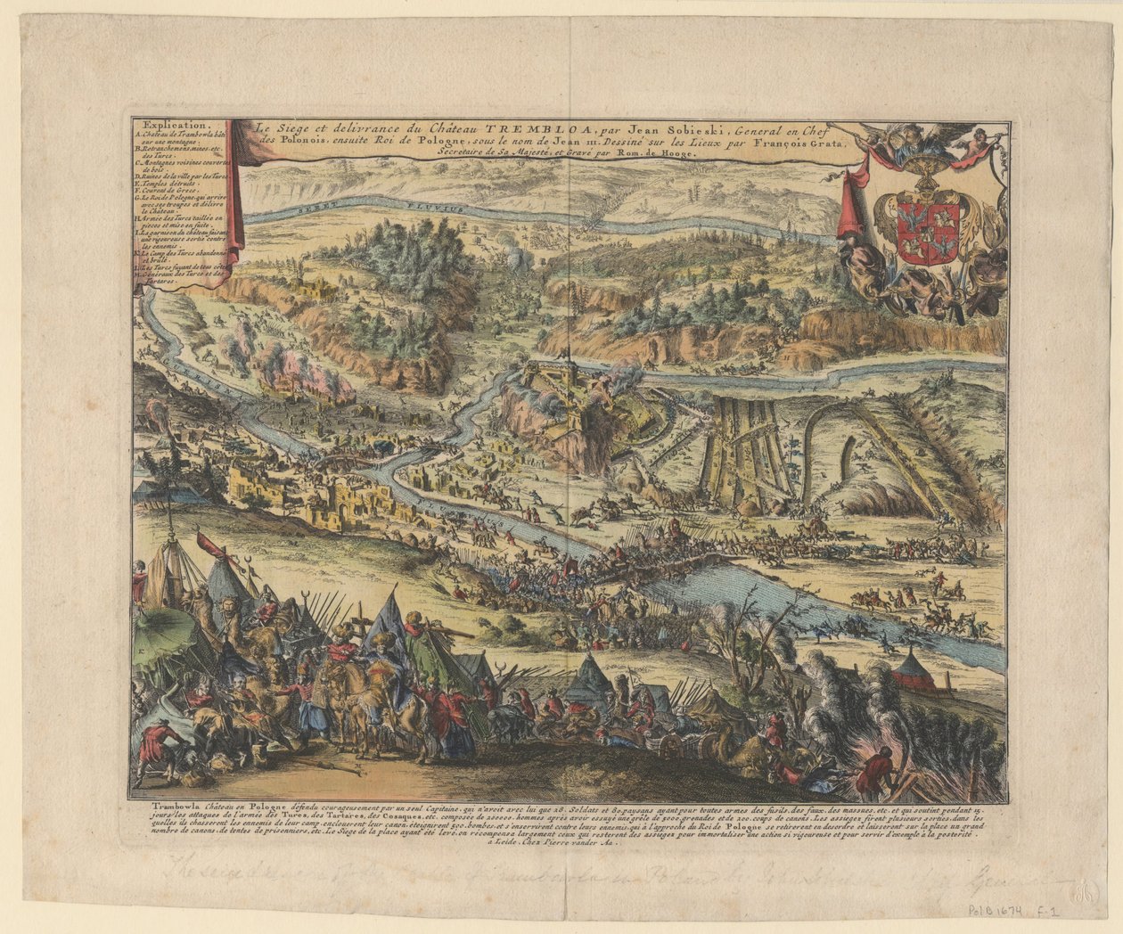 Trembowla ostroma 1675-ben, 1690-ben alkotó: Romeyn de Hooghe