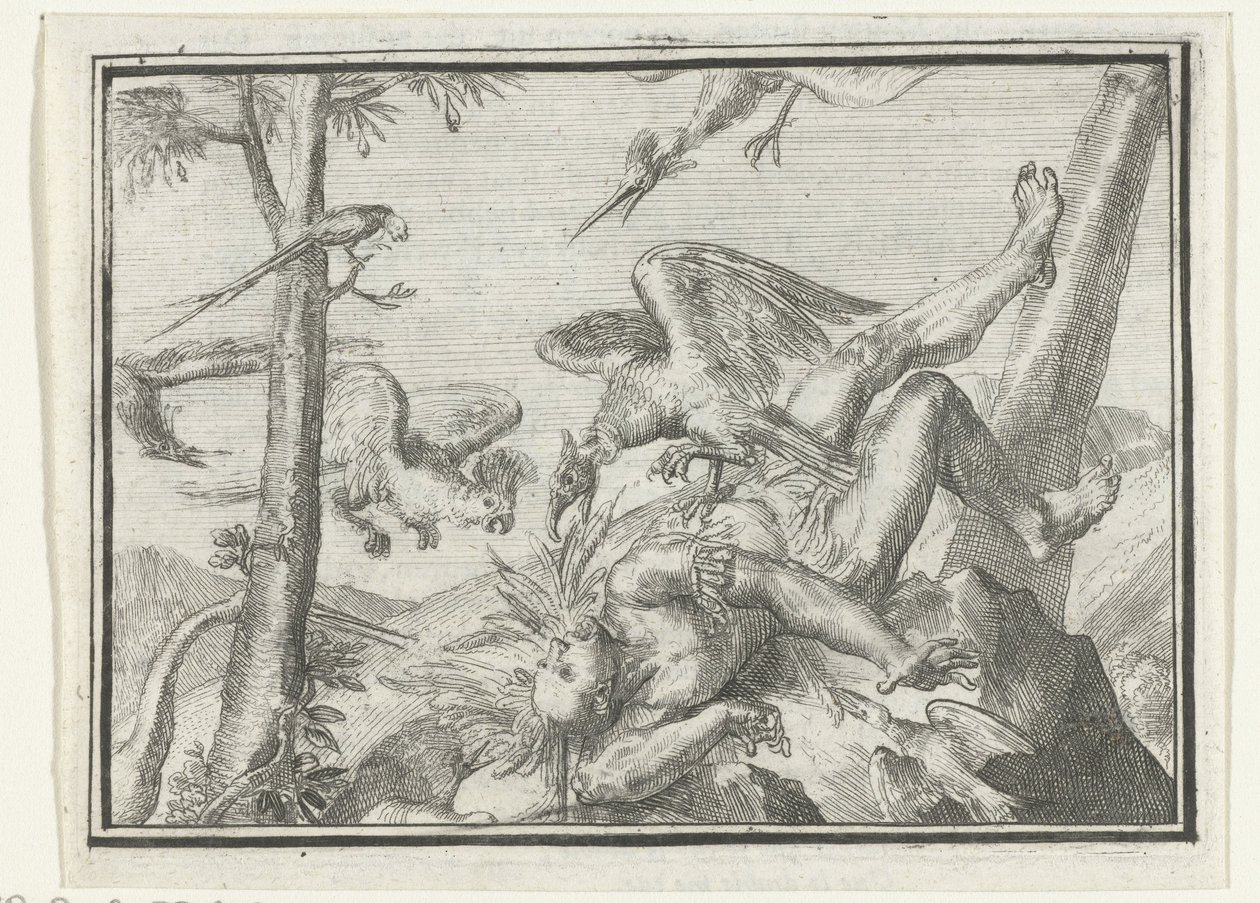 A füzet címlapja: De Geplukte Tapoeijer, 1702 De Plukte Tapoeijer (cím az objektumon) Esopus Európában (sorozat címe) alkotó: Romeyn de Hooghe