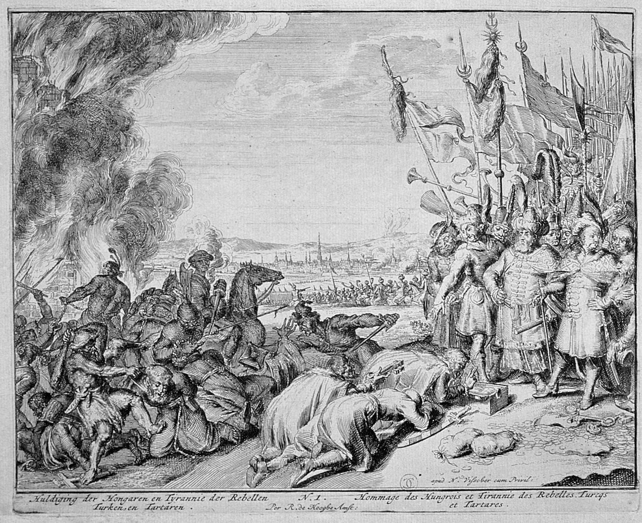 Bécsi Nyomdaciklus, Magyarok tisztelete, 1683 alkotó: Romeyn de Hooghe