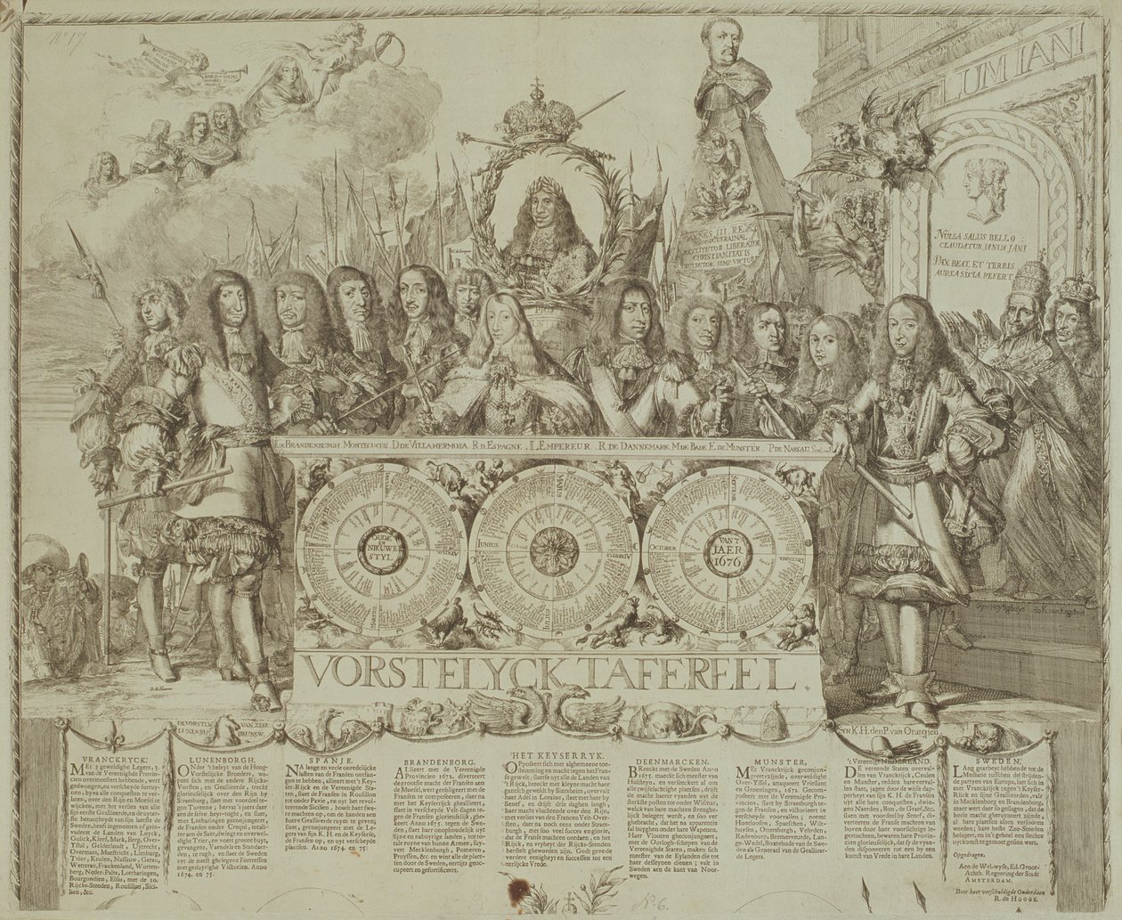 Vorstelyck-jelenet, 1676 körül alkotó: Romeyn de Hooghe