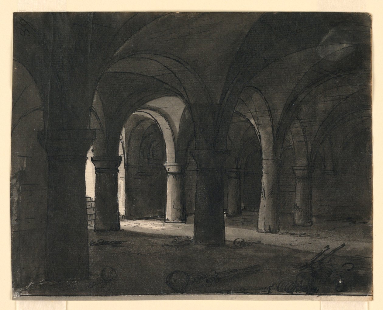 Színpadtervezés, kripta alkotó: Romolo Achille Liverani