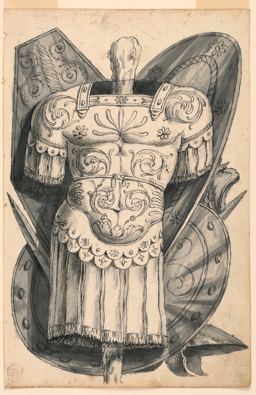 Trófea fegyverekkel alkotó: Romolo Achille Liverani
