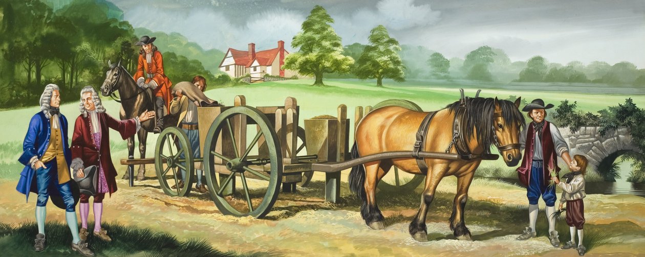 Daniel Defoe napjai (1660-1731) (gouache, papír) alkotó: Ron Embleton