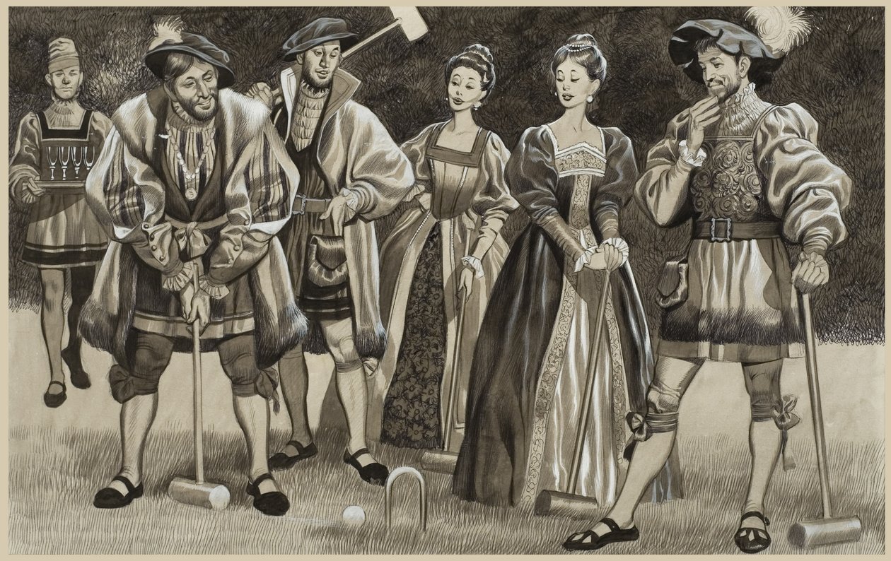 I. Ferenc (1494-1547) Krokettozik (gouache, papír) alkotó: Ron Embleton