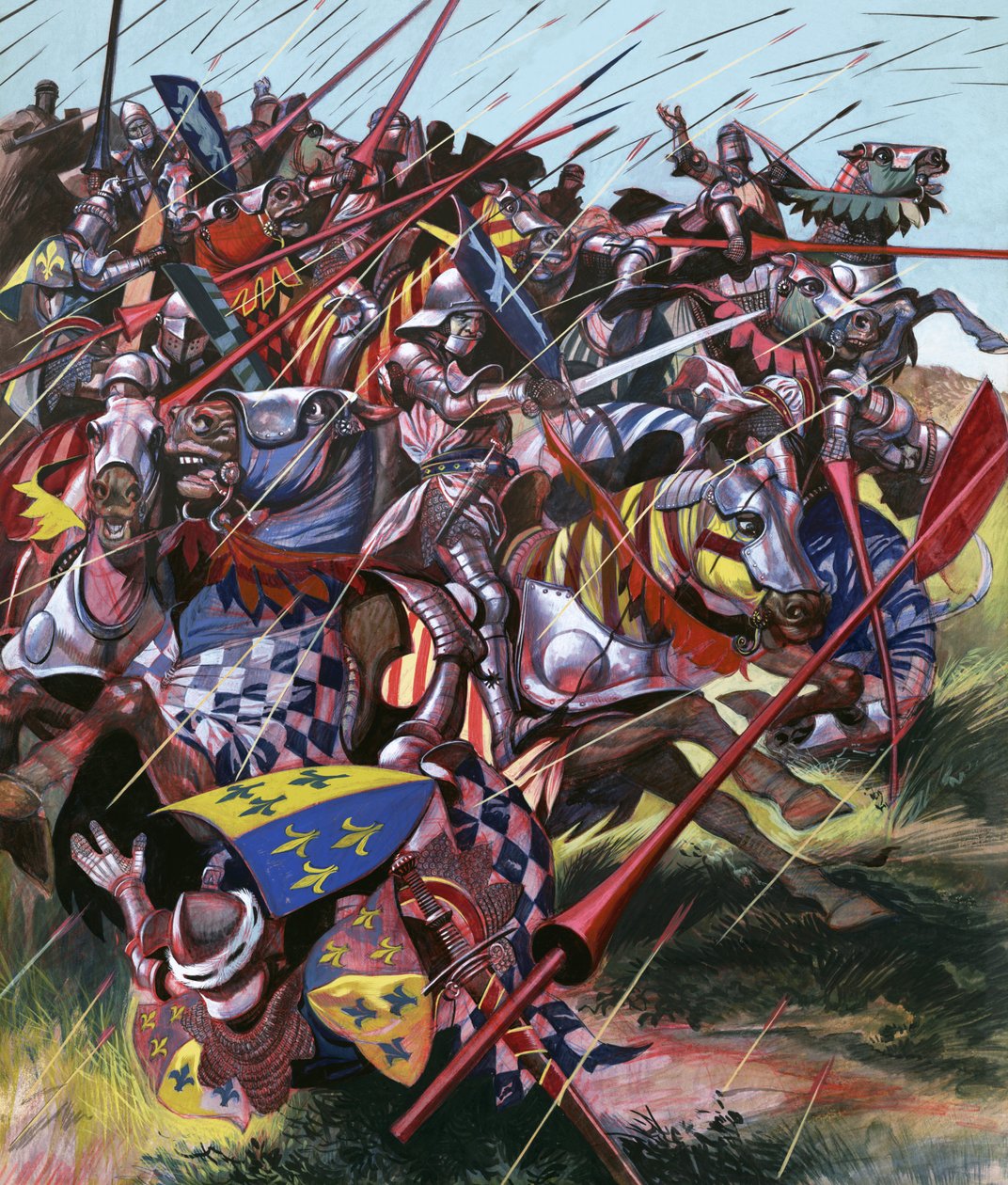 A csatába: Agincourt -- A lehetetlen győzelem alkotó: Ron Embleton