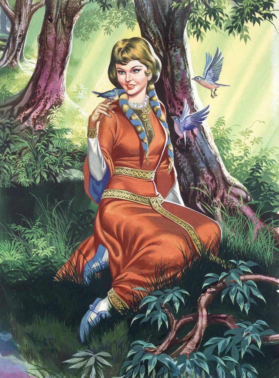Maid Marian (gouache, papír) alkotó: Ron Embleton