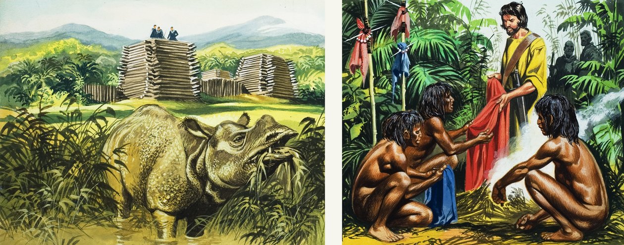 Marco Polo Szumátrán (gouache, papír) alkotó: Ron Embleton