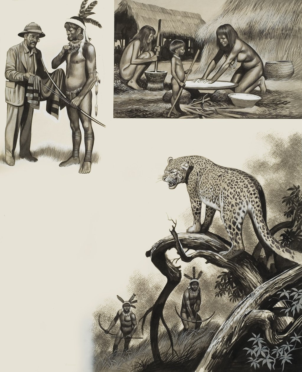 A Chavante (gouache, papír) alkotó: Ron Embleton