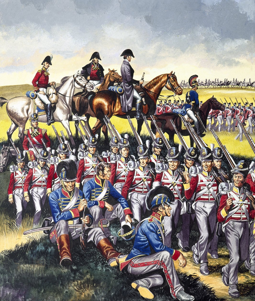 Wellington hercege (1769-1852) Waterloo-ban (gouache, papír) alkotó: Ron Embleton