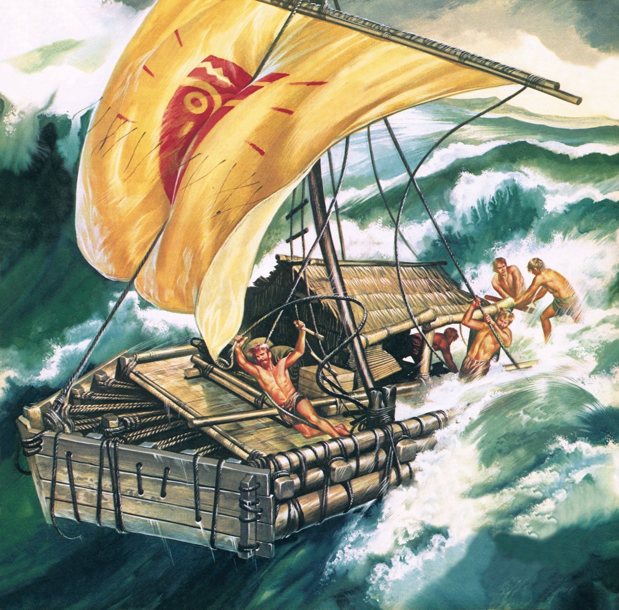 A Kon-Tiki útja alkotó: Ron Embleton
