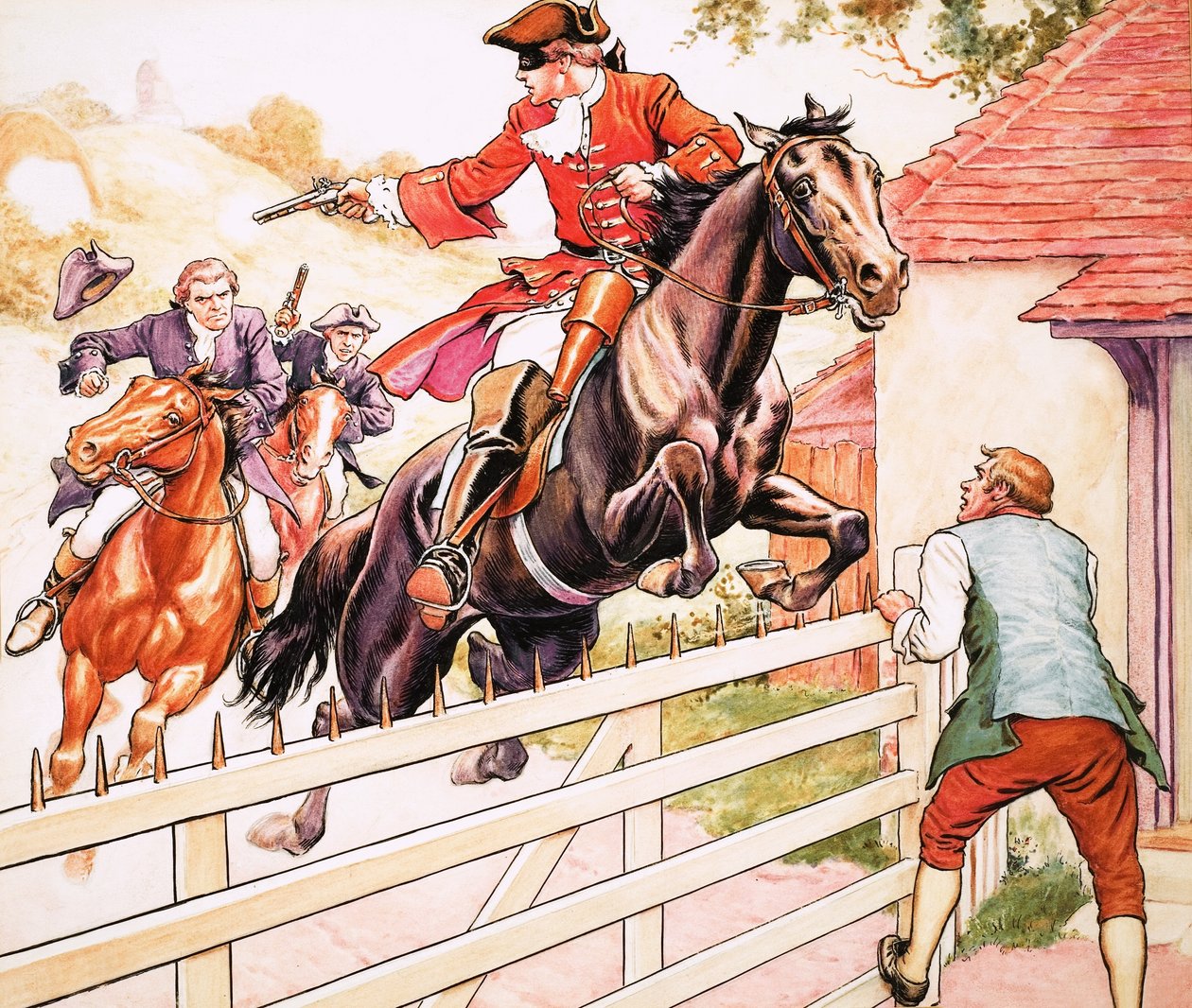 Dick Turpin lovaglása Yorkba alkotó: Ronald Simmons