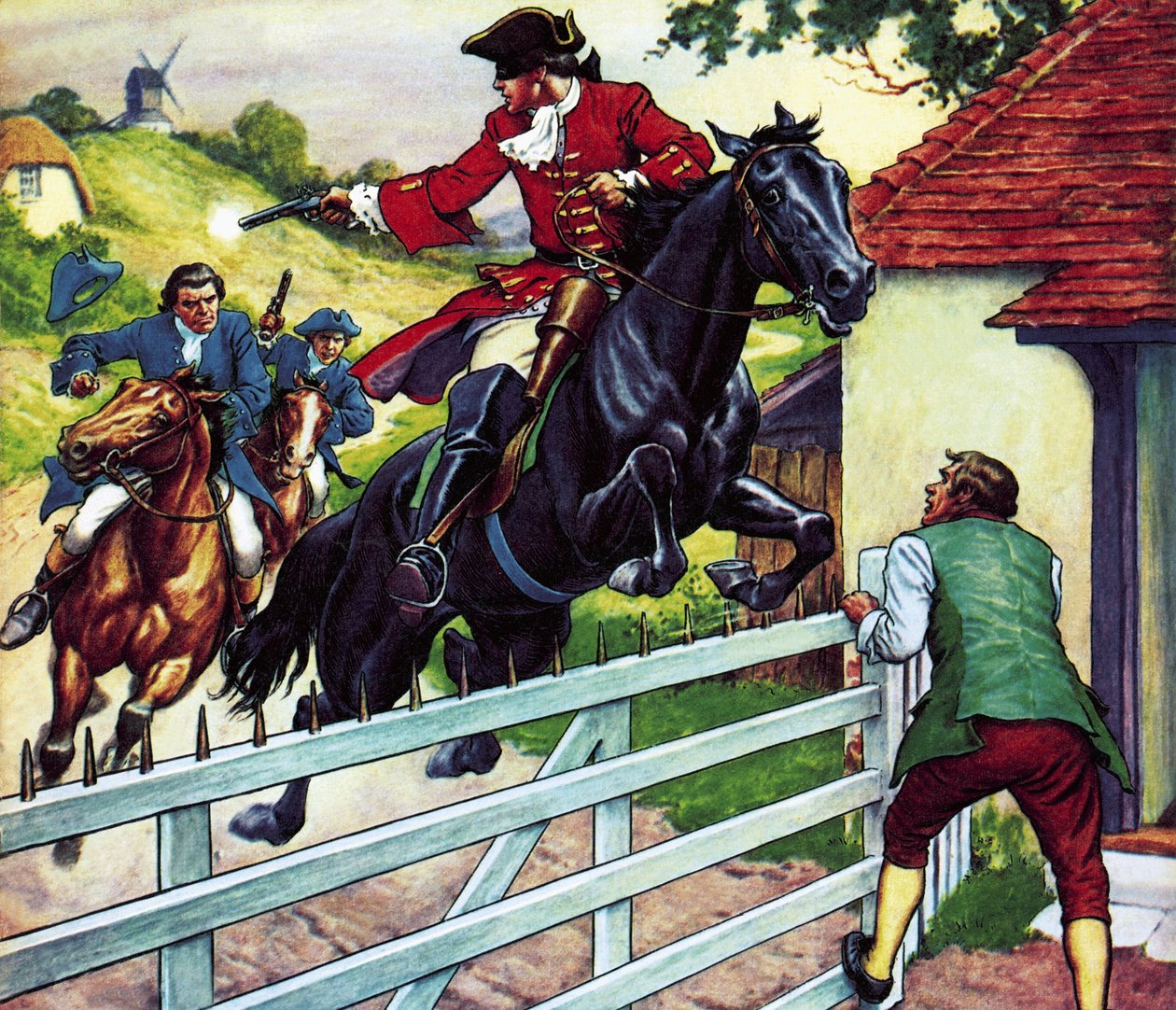 Dick Turpin lovaglása Yorkba Black Bess nevű lován alkotó: Ronald Simmons
