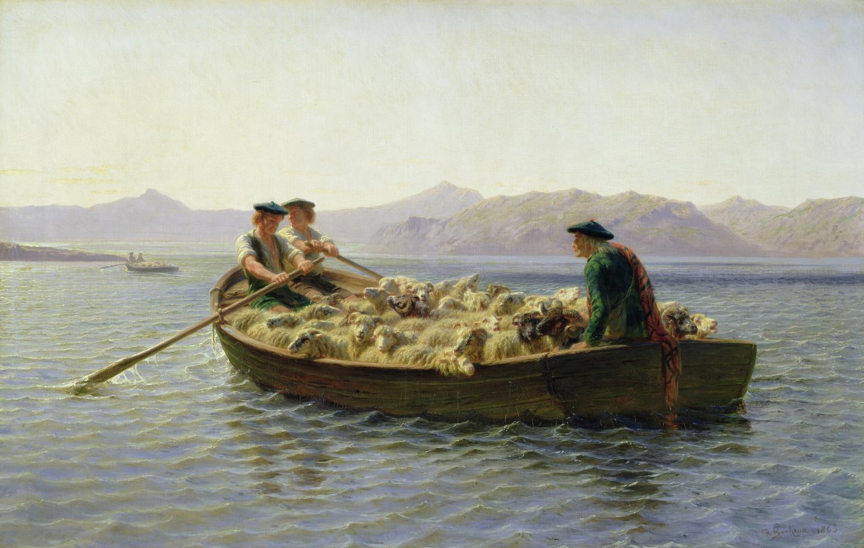 Evezős csónak, 1863 alkotó: Rosa Bonheur