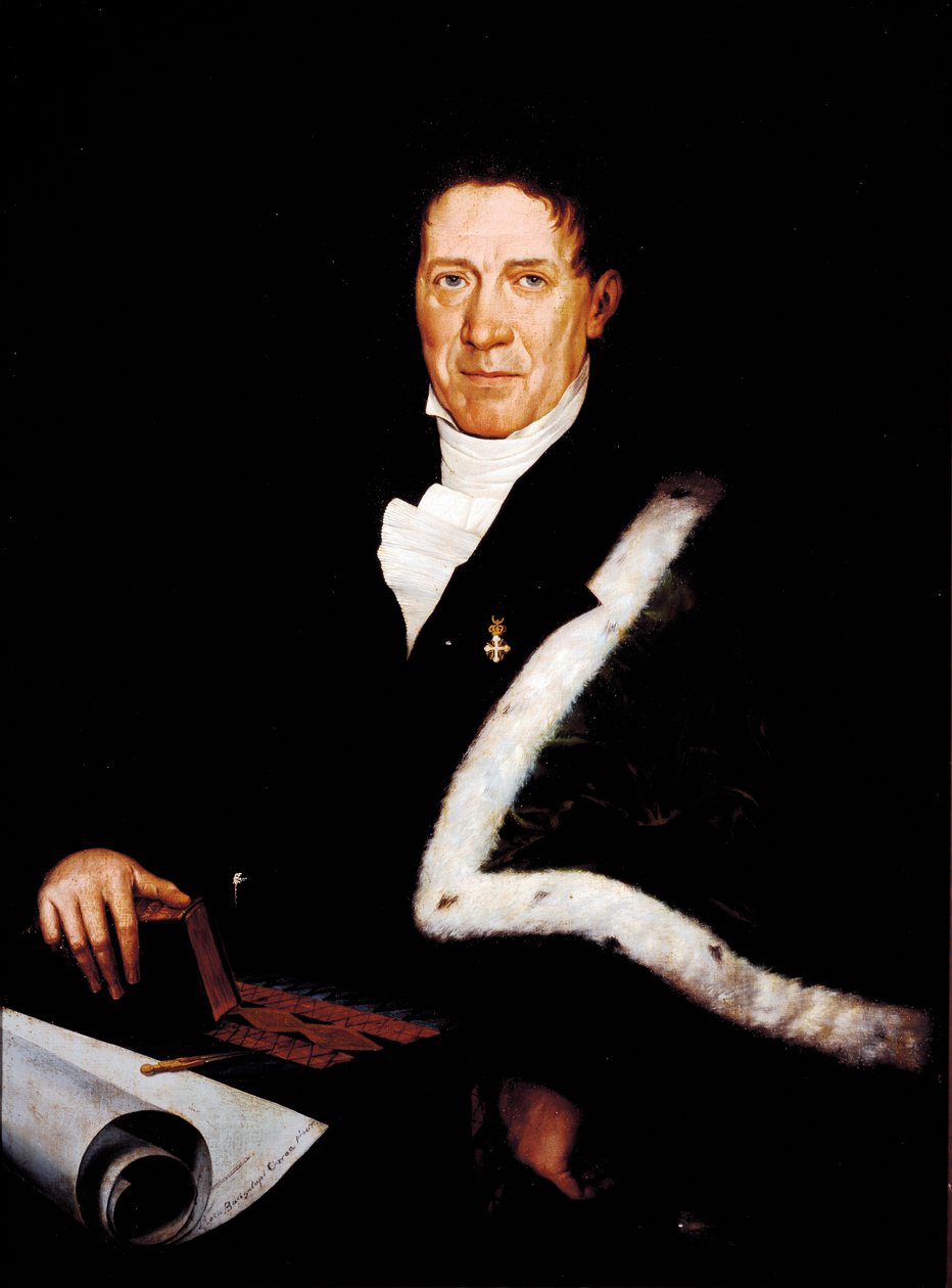Carlo Barabino (1768-1835) építész portréja Rosa Bacigalupo Carrera festménye (19. század) 19. századi Gének, Modern Művészetek Galériája alkotó: Rosa Bacigalupo Carrea