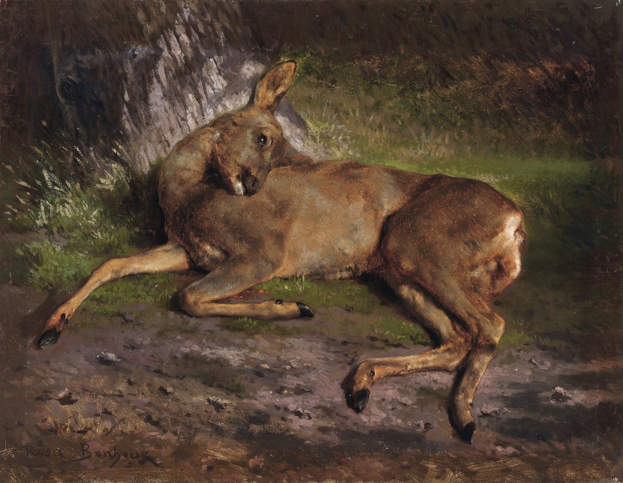 Őz az erdőben (olaj, vászon) alkotó: Rosa Bonheur