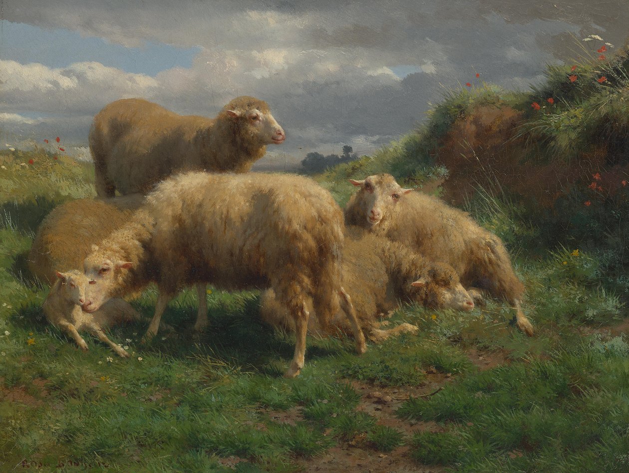 Táj juhokkal alkotó: Rosa Bonheur