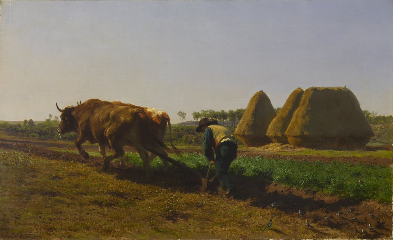 Szántás jelenet alkotó: Rosa Bonheur