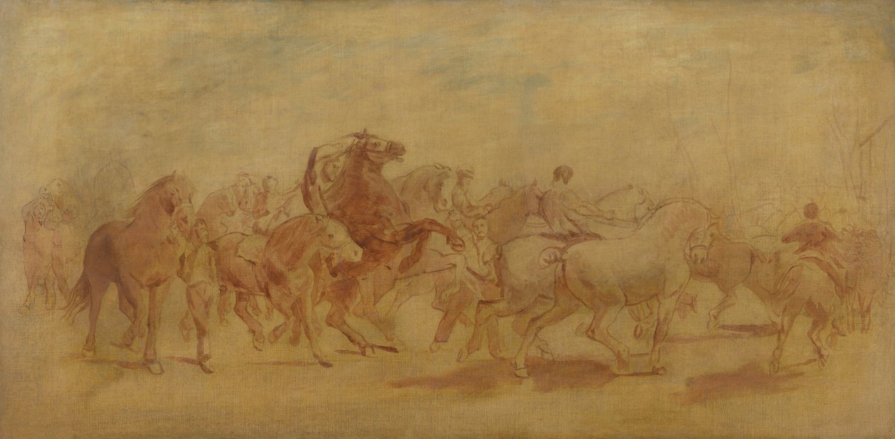 Tanulmány A lóvásárhoz alkotó: Rosa Bonheur