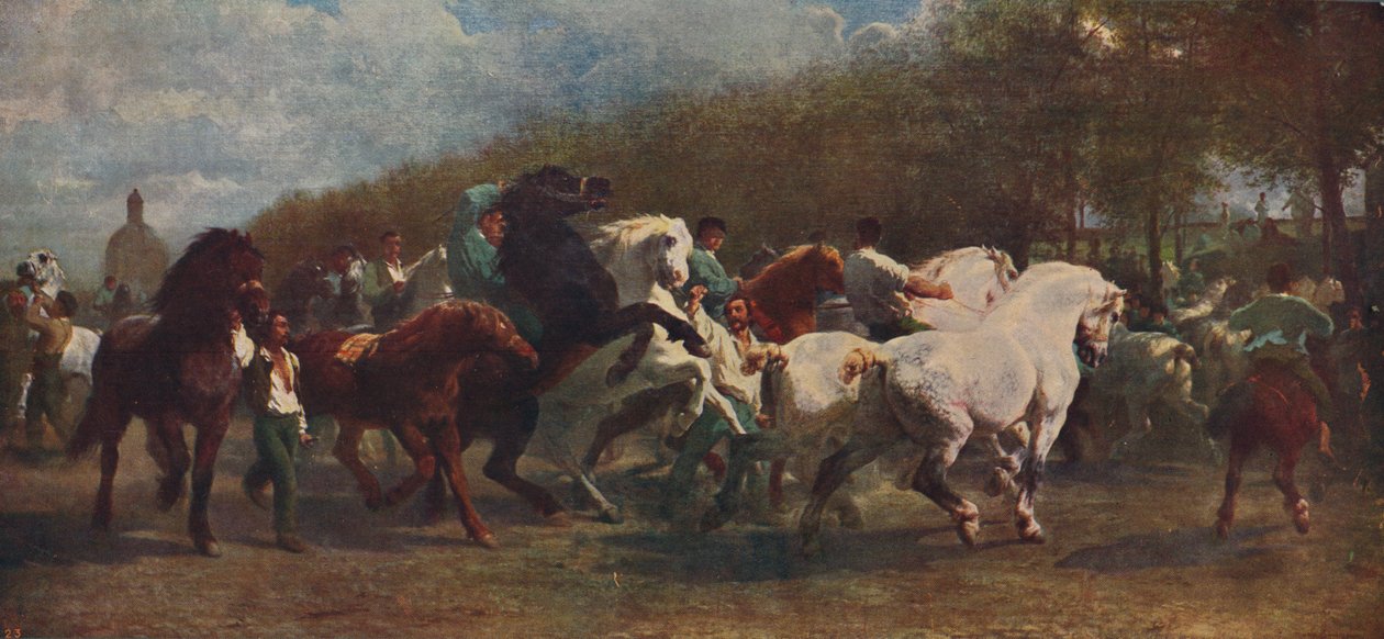 „A lóvásár”, 1855, 1915 alkotó: Rosa Bonheur
