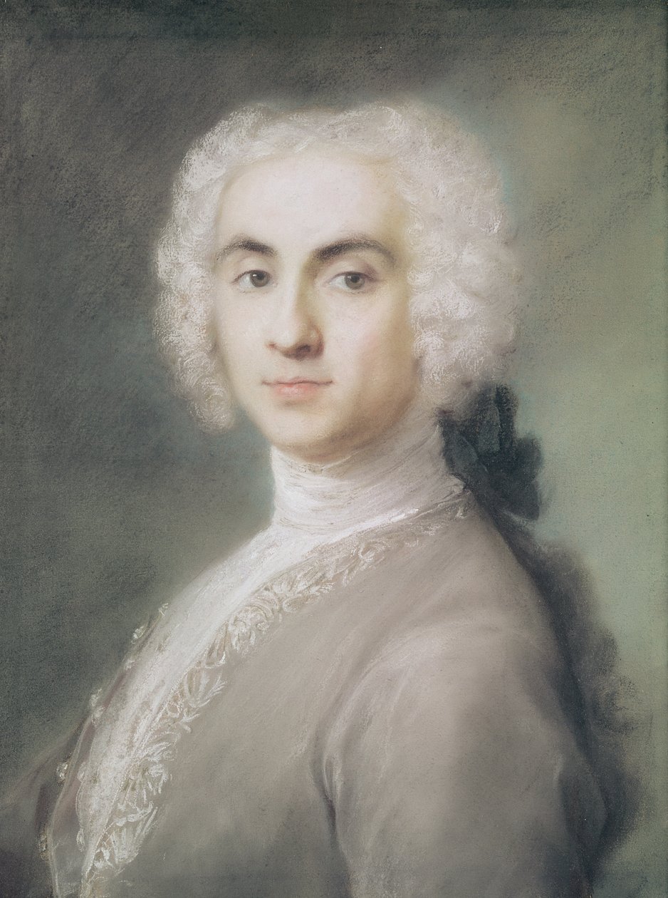 Férfi portré (pasztell papíron) alkotó: Rosalba Giovanna Carriera