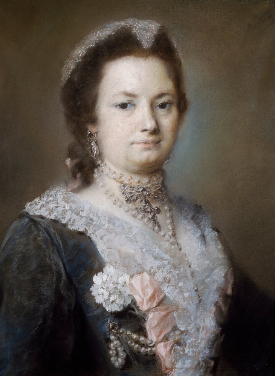 Hölgy portréja (pasztell papíron) alkotó: Rosalba Giovanna Carriera