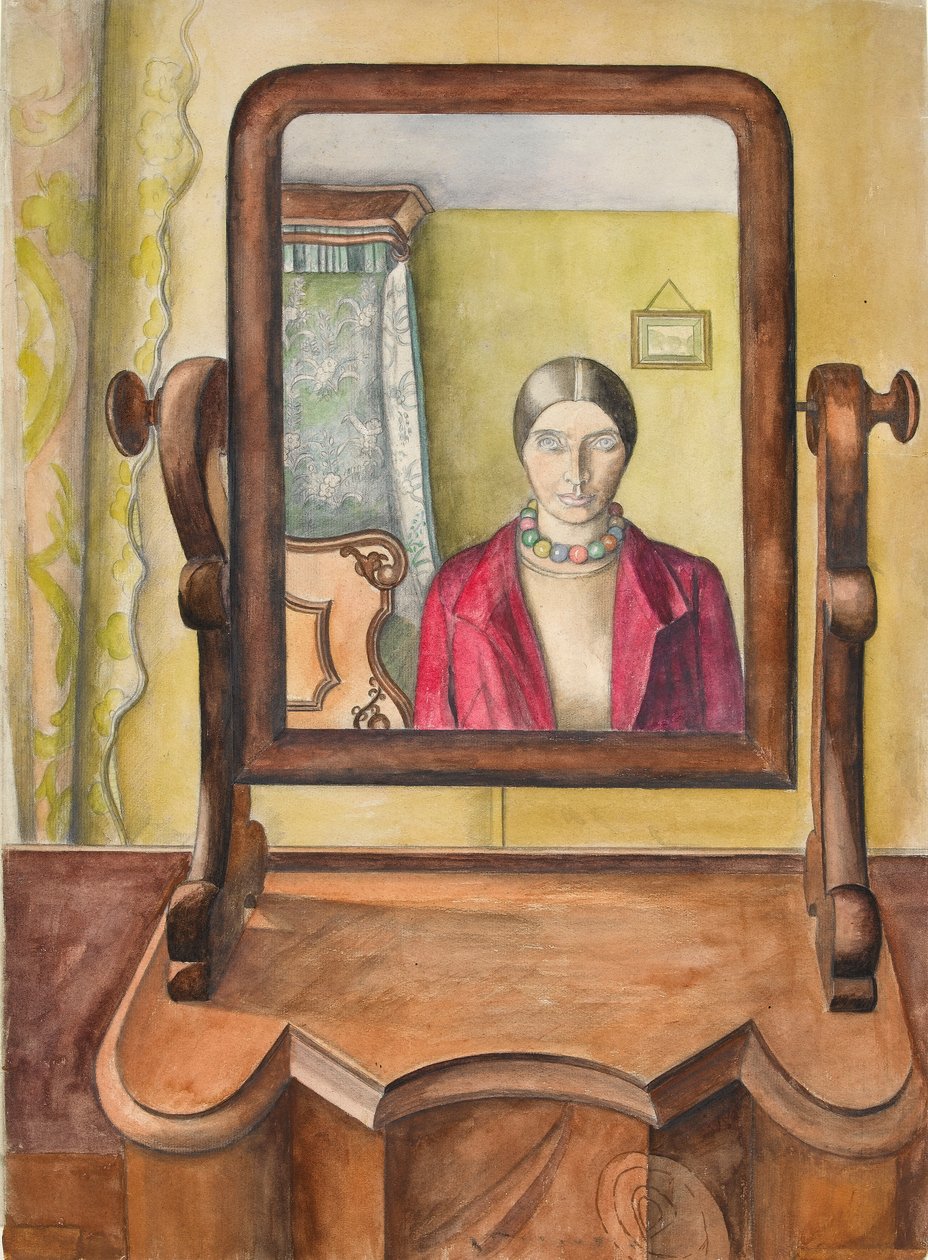Önarckép, 1920-as évek vége (wc papíron) alkotó: Rosalie Brill