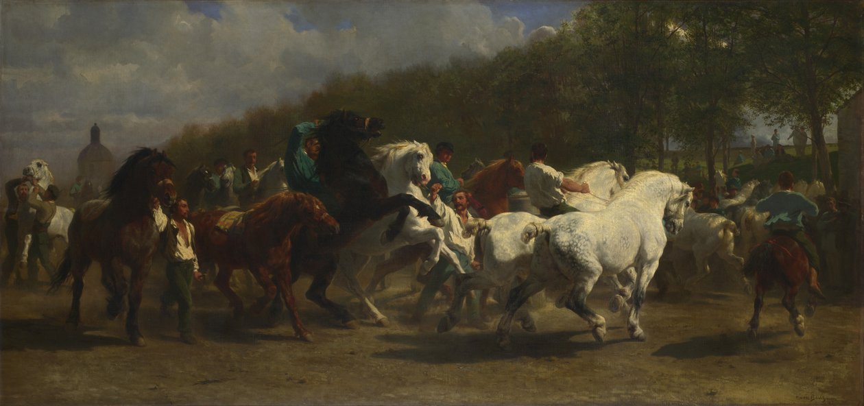 A lóvásár, 1855 alkotó: Rosa Bonheur