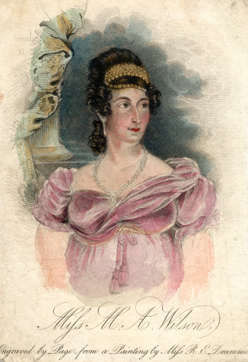 M A Wilson kisasszony, 1820-1850 alkotó: Rose Emma Drummond