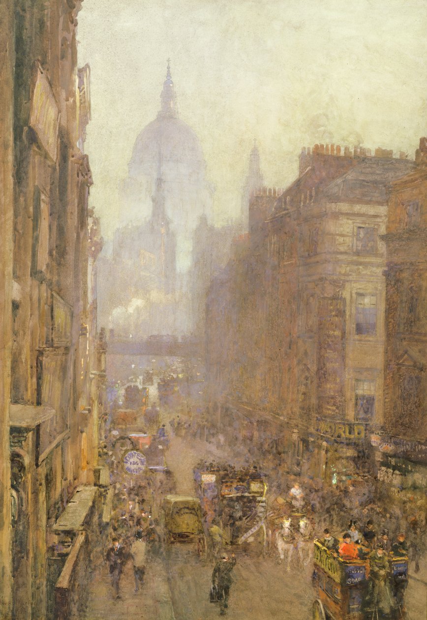 Fleet Street, 1892 alkotó: Rose Maynard Barton