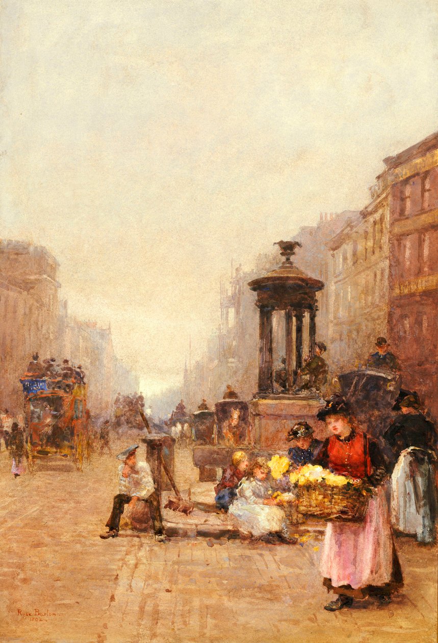 Virágos lányok a strandon, 1892 alkotó: Rose Maynard Barton
