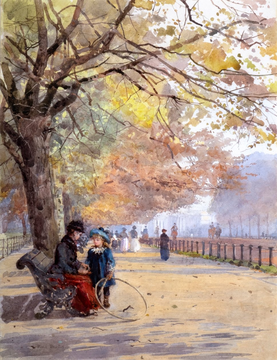 Sorban, szezonon kívül (akvarell) alkotó: Rose Maynard Barton