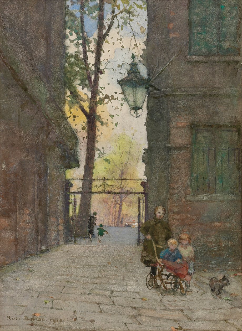 Parks Place, Knightsbridge, London, 1916 alkotó: Rose Maynard Barton