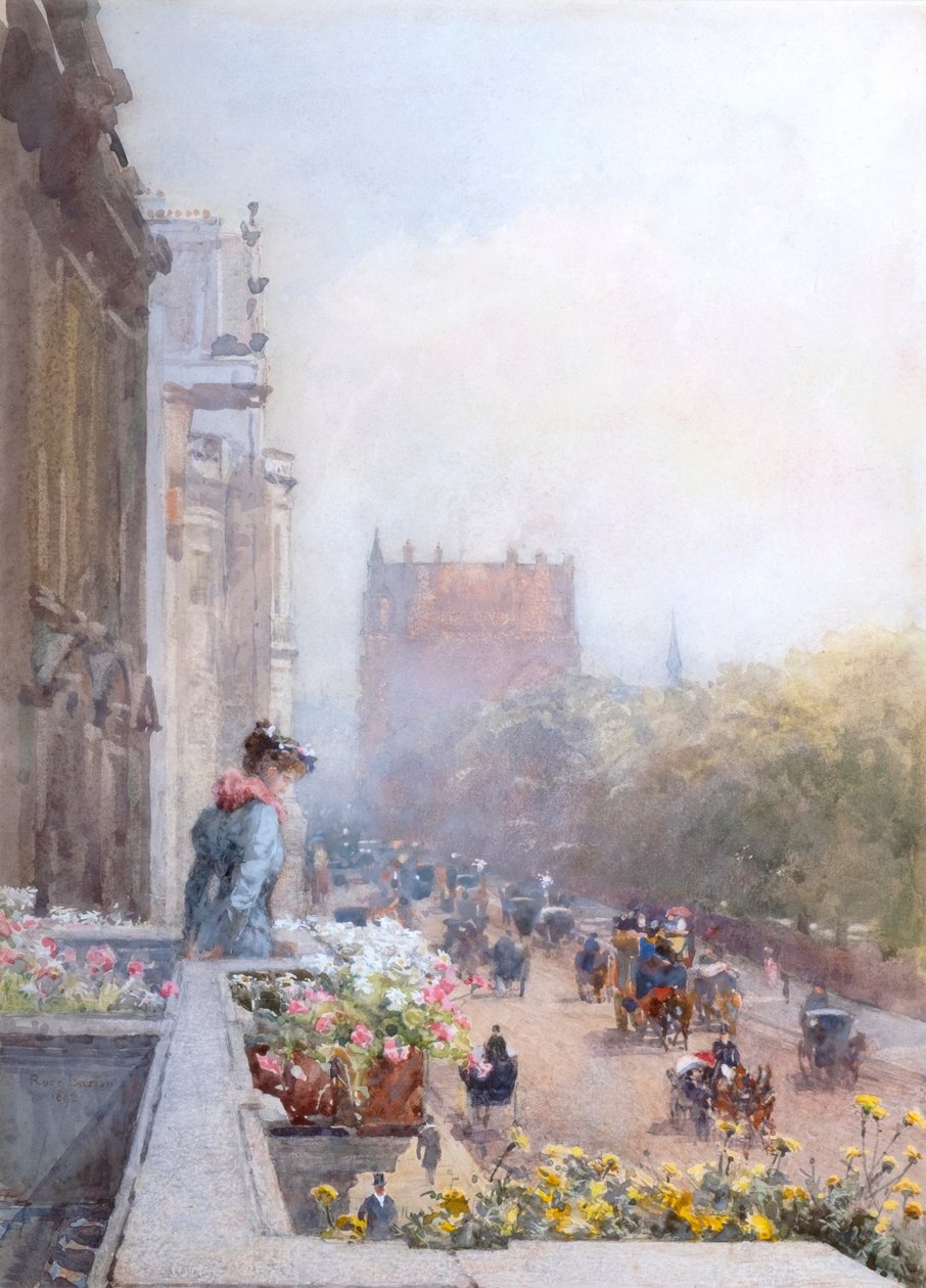 Piccadilly júniusban (akvarell) alkotó: Rose Maynard Barton