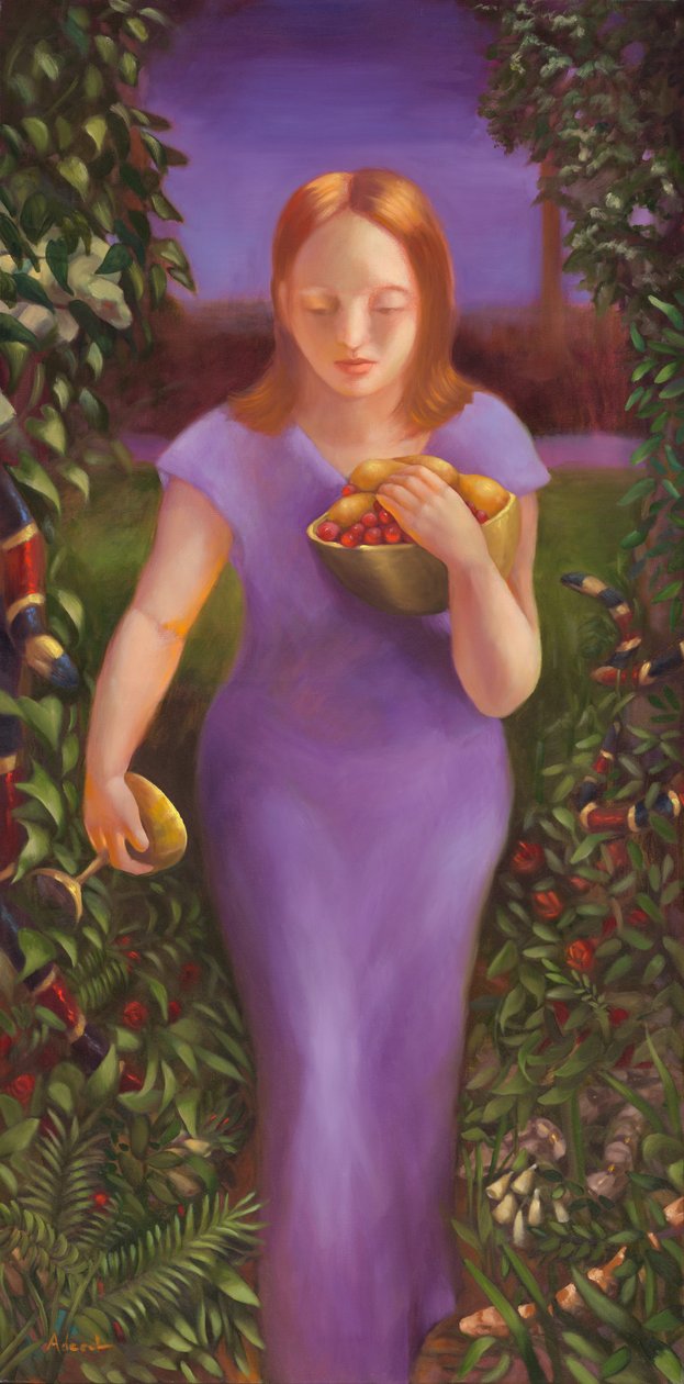 23. zsoltár: Ellenségeim jelenlétében, 2008 (olaj, vászon) alkotó: Rosemarie Adcock
