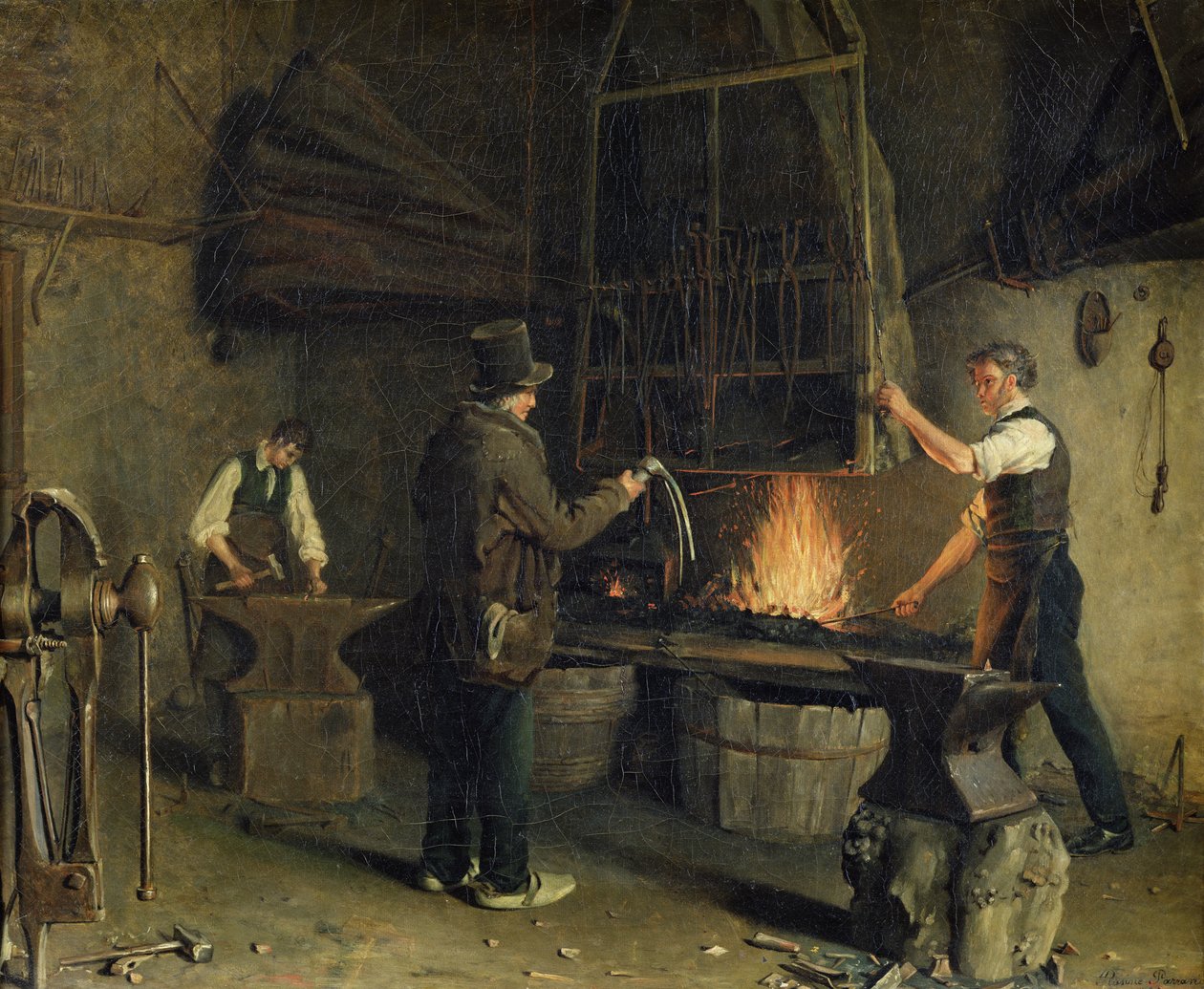 A kohó belseje, 1837 alkotó: Rosine Parran