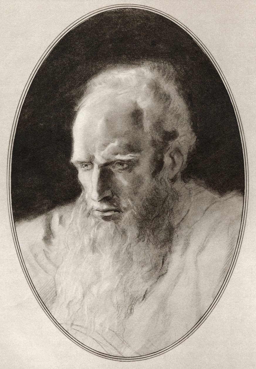 Siracusai Archimedes, a Híres férfiak élő életrajzaiból. alkotó: Ross Gordon