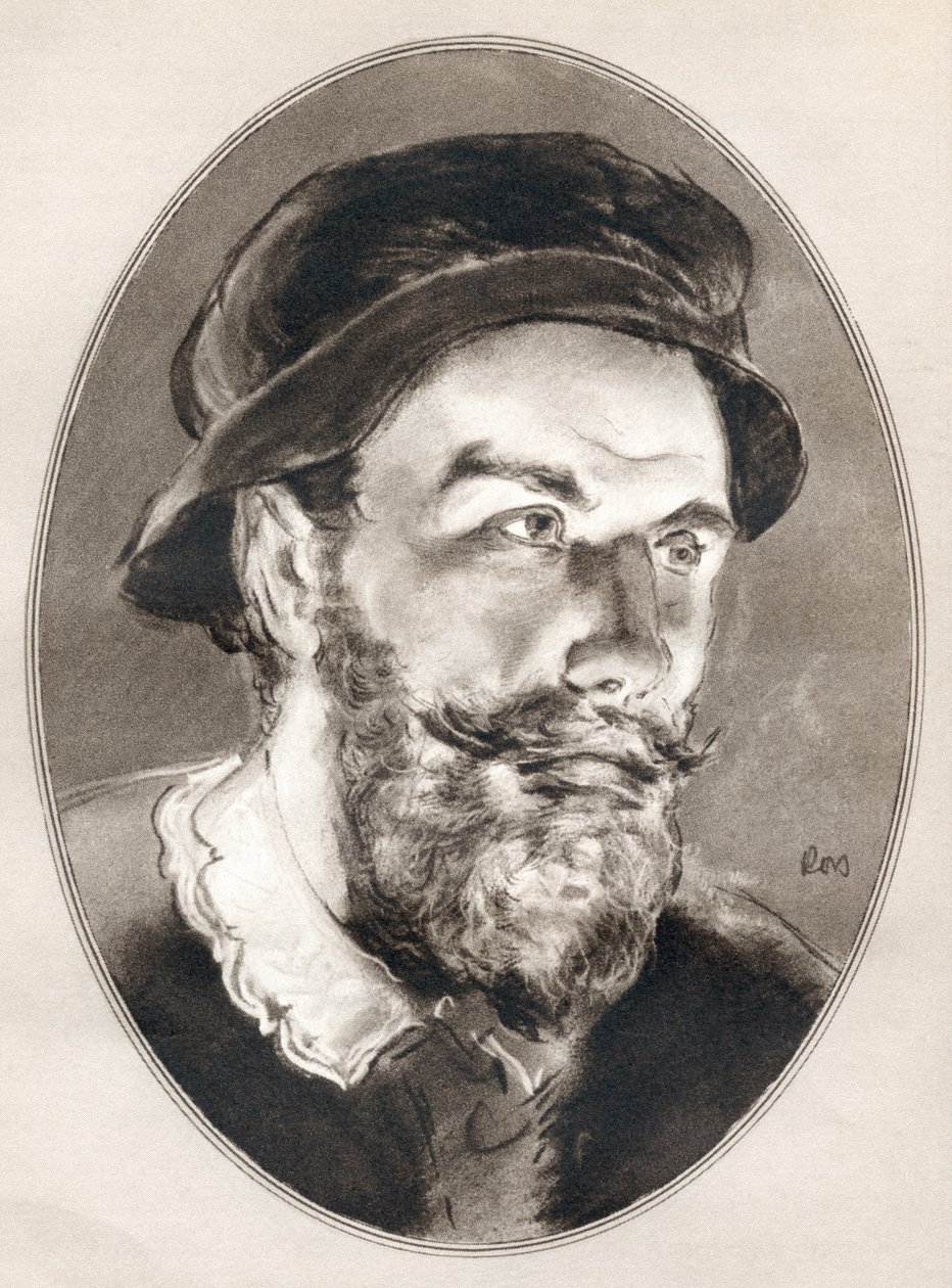 Benvenuto Cellini, a Híres férfiak élő életrajzaiból. alkotó: Ross Gordon