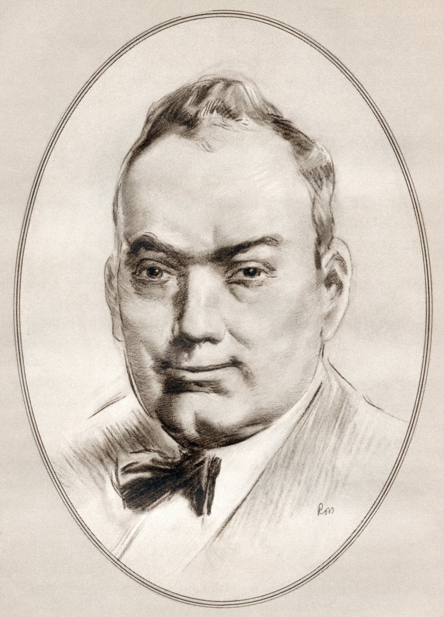 Enrico Caruso, a Híres férfiak élő életrajzaiból. alkotó: Ross Gordon