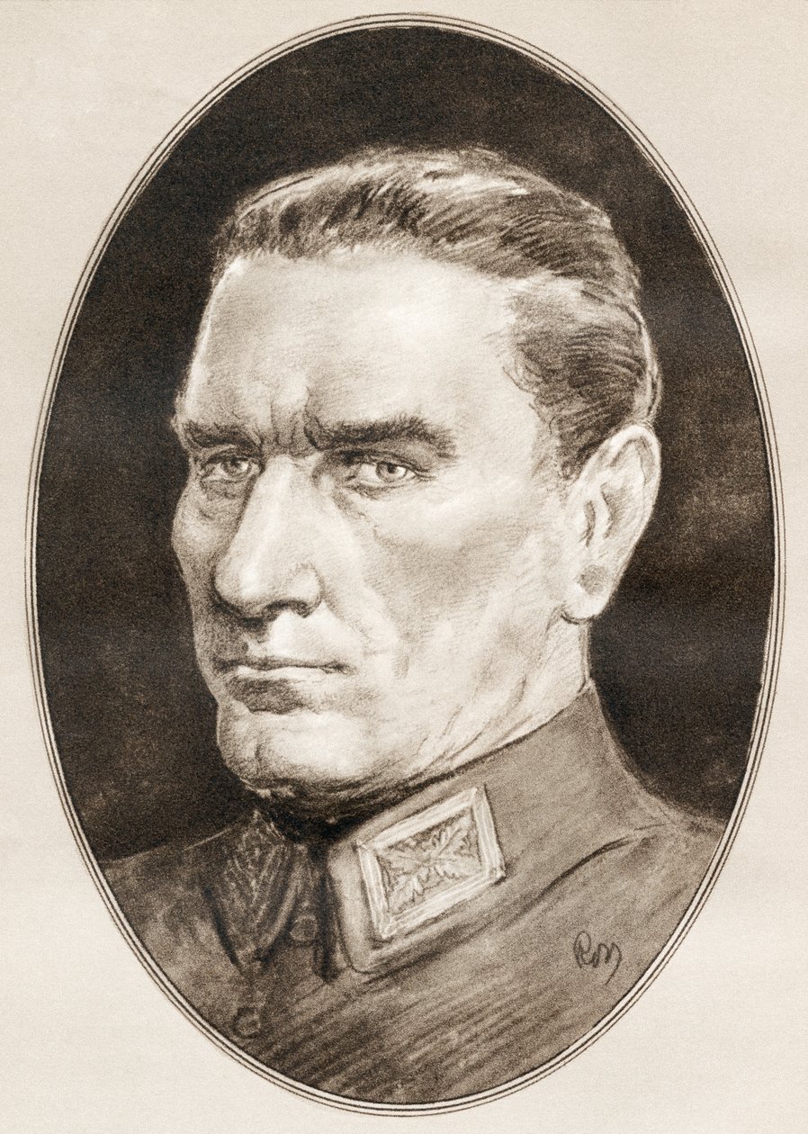 Mustafa Kemal Atatürk, a Híres férfiak élő életrajzaiból alkotó: Ross Gordon
