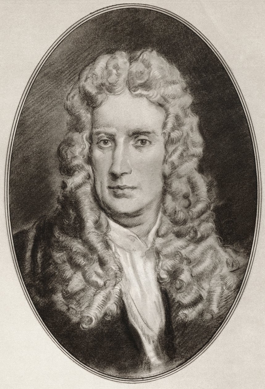 Sir Isaac Newton, a Híres férfiak élő életrajzaiból alkotó: Ross Gordon